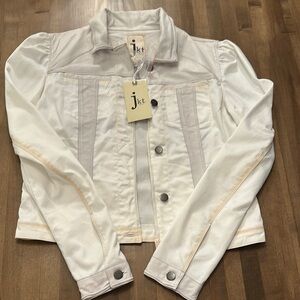 🩵 Jkt NYC Ariel Burnished 100% Leather/100% Twill Jacket 🩵